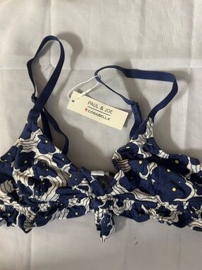 Cosabella Paul & Joe Collab Flirty tie front Bra/Bralette - NWT - Size S - Italy